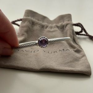 David Yurman Petite Chatelaine Bracelet, Sterling Silver -Amethyst,  3mm